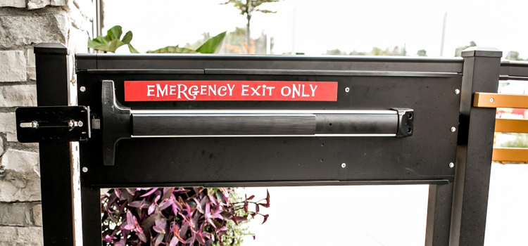 emergency push bar installation in Thousand Palms